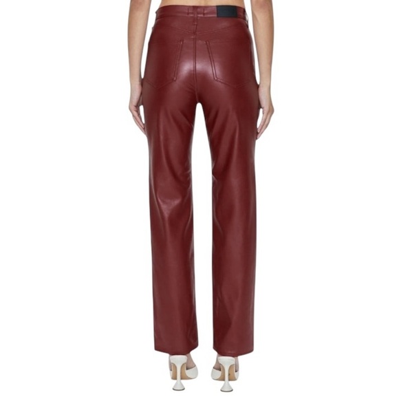 EUC/LIKE NEW Pistola X Revolve Cassie Super High Rise Straight Pant - Carmine 26 - Picture 5 of 16